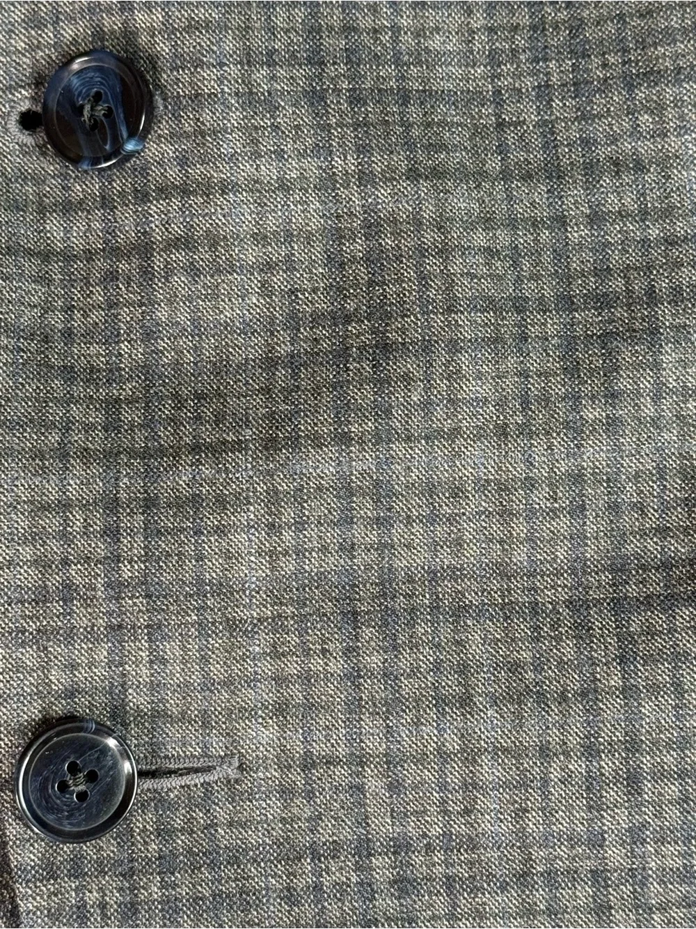 Peter Millar 42T Gray Glen Plaid Wool Cashmere Sport Coat Blazer Made in Canada
